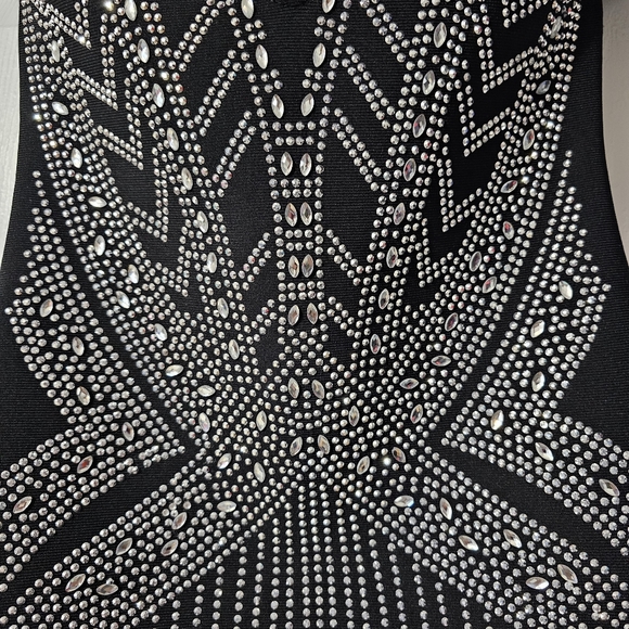 HP🎉 Fashion Nova Kristy Embellished Mini Dress - Size M - Picture 9 of 15